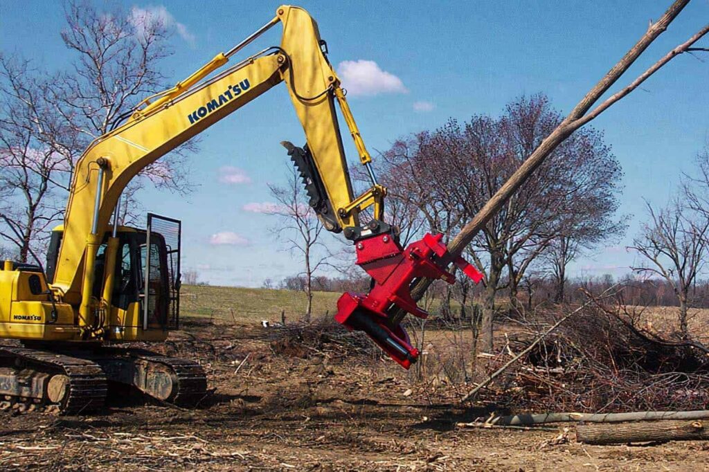 What size excavator is best for removing stumps