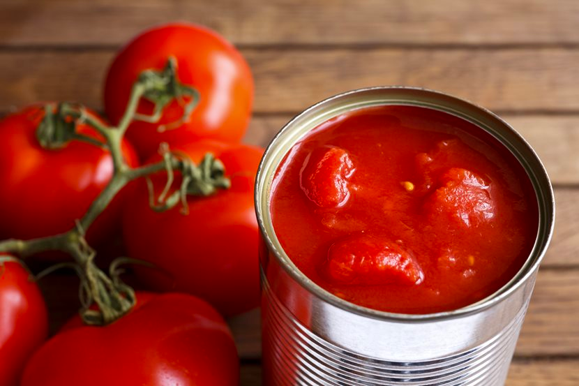 How many cups of tomatoes are in a can